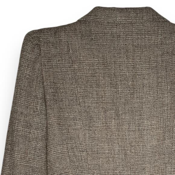 Vintage 70s Wool Suit 2 Piece Skirt Blazer Peabody House Houndstooth Size 11 12 - Picture 11 of 15